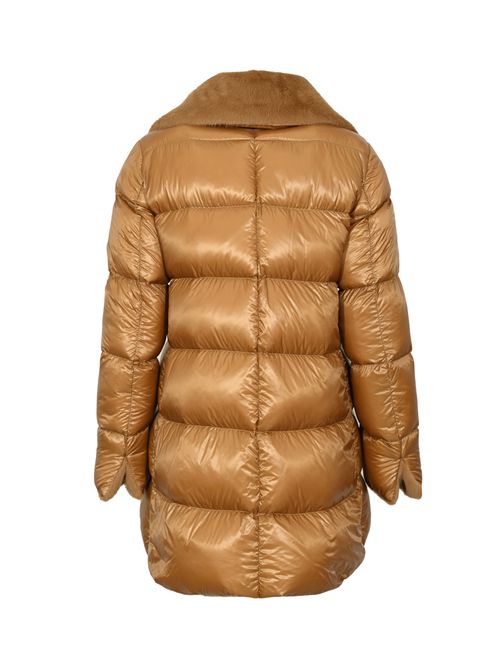 Piumino con pelliccia sintetica Cammello Herno | PI002140D 12017Z2157